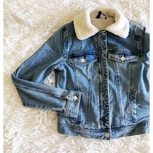 denim pile jacket